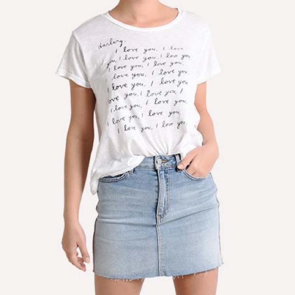 Sundry Darling I love You Vintage Tee Pima Light Valentines Love 3 Large 12